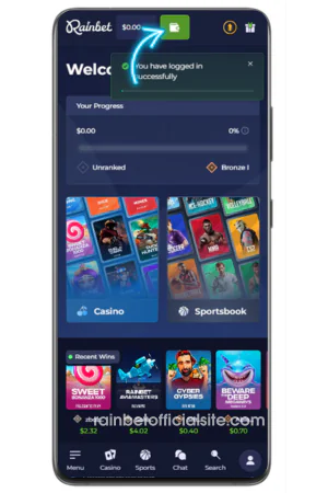 Deposit button