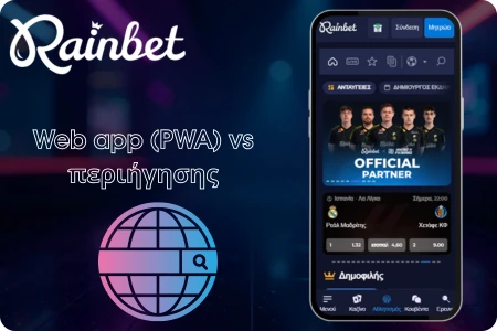 Rainbet περιήγησης